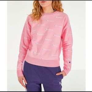 Champion reverse weave all over print crew neck